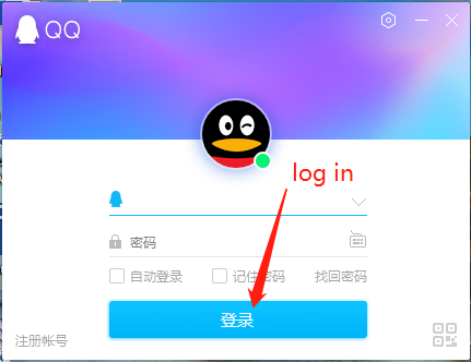 QQ Login Form